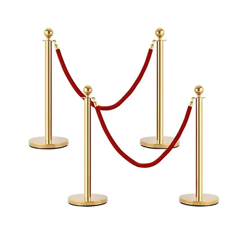 Stanchions Pole Crowd Control Red Carpet Velvet Rope Poles Stands Post Barrier Queue Line Sign Stand Stanchions barricade