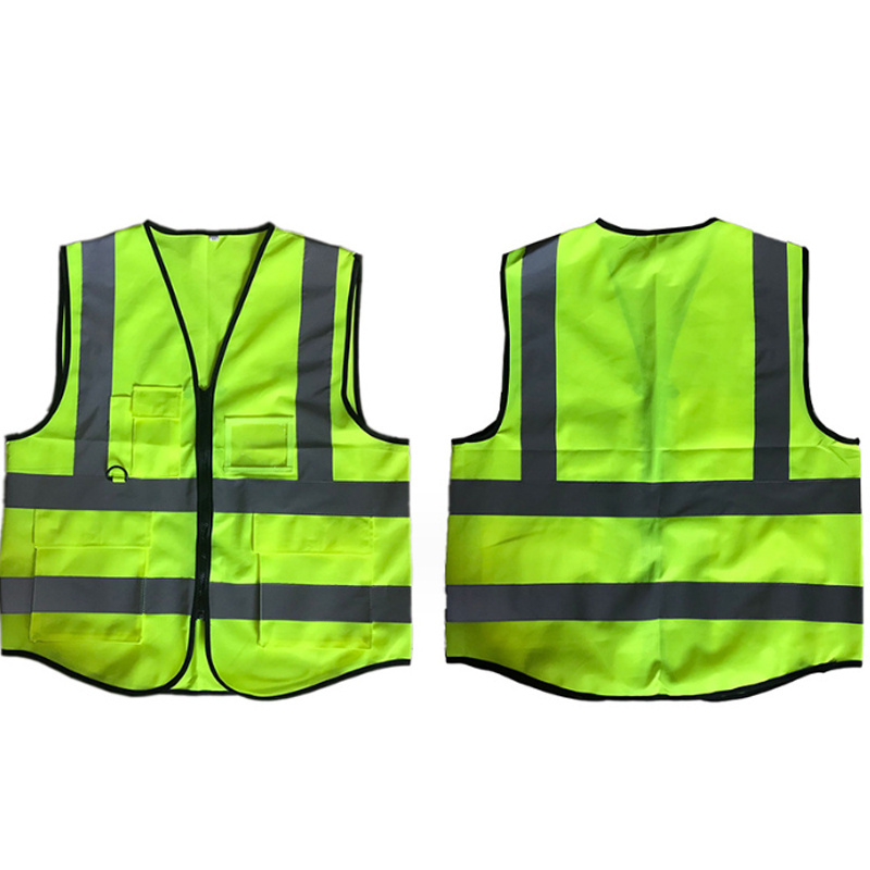 Wholesale Sport Reflective Adjustable Running Vest For Night Running Green Orange Pink Night Run Reflective Vest