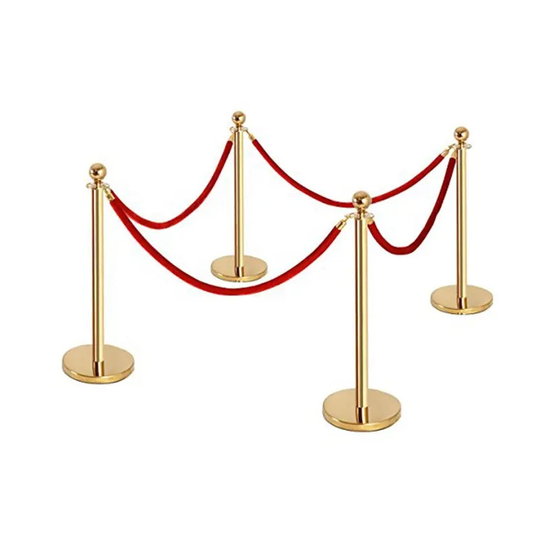 Stanchions Pole Crowd Control Red Carpet Velvet Rope Poles Stands Post Barrier Queue Line Sign Stand Stanchions barricade