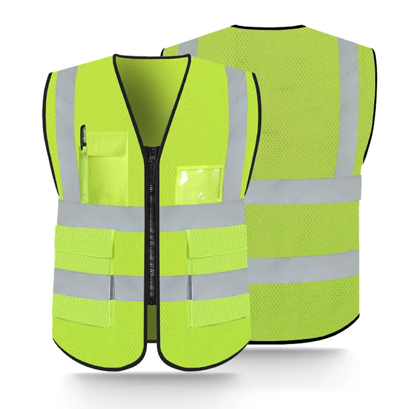 high quality safety vests suppliers lime mesh breakaway safety vest high visibility orange colour