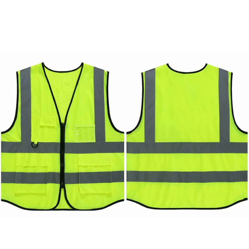 Wholesale Sport Reflective Adjustable Running Vest For Night Running Green Orange Pink Night Run Reflective Vest