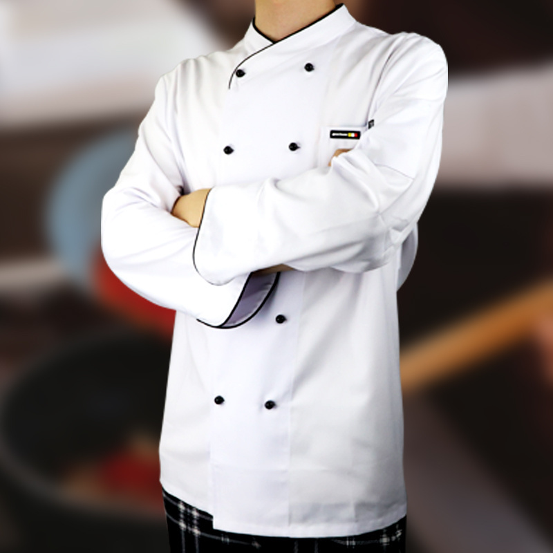 Hotel Chef Jacket Uniform Italian Chef Uniform High Quality Custom Color Unisex Tops White OEM Cook Uniform Kitchen