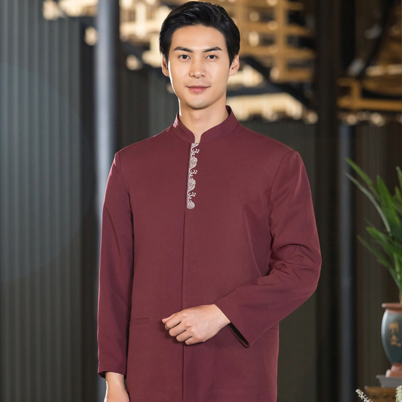 Custom High Quality Hotel Restaurant housekeeping uniforms Waiter Uniform