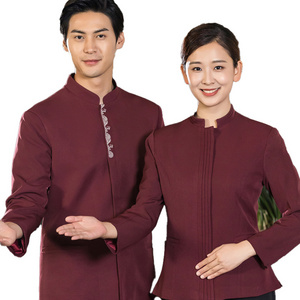 Custom High Quality Hotel Restaurant housekeeping uniforms Waiter Uniform