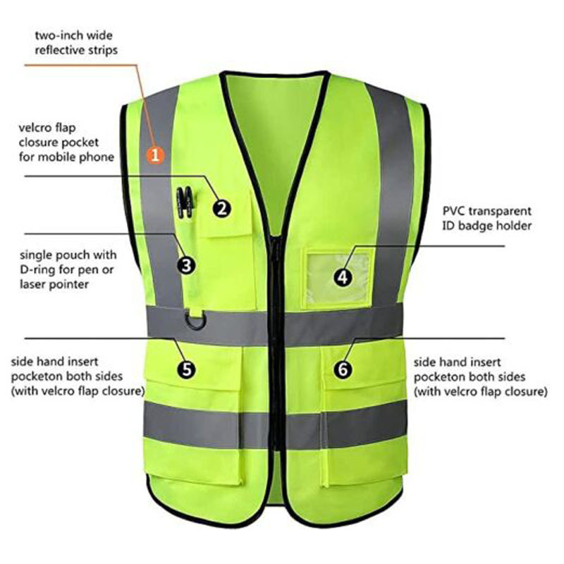 wholesale reflective vests orange safe working clothes sanitation reflective vest jacket road construction clothes