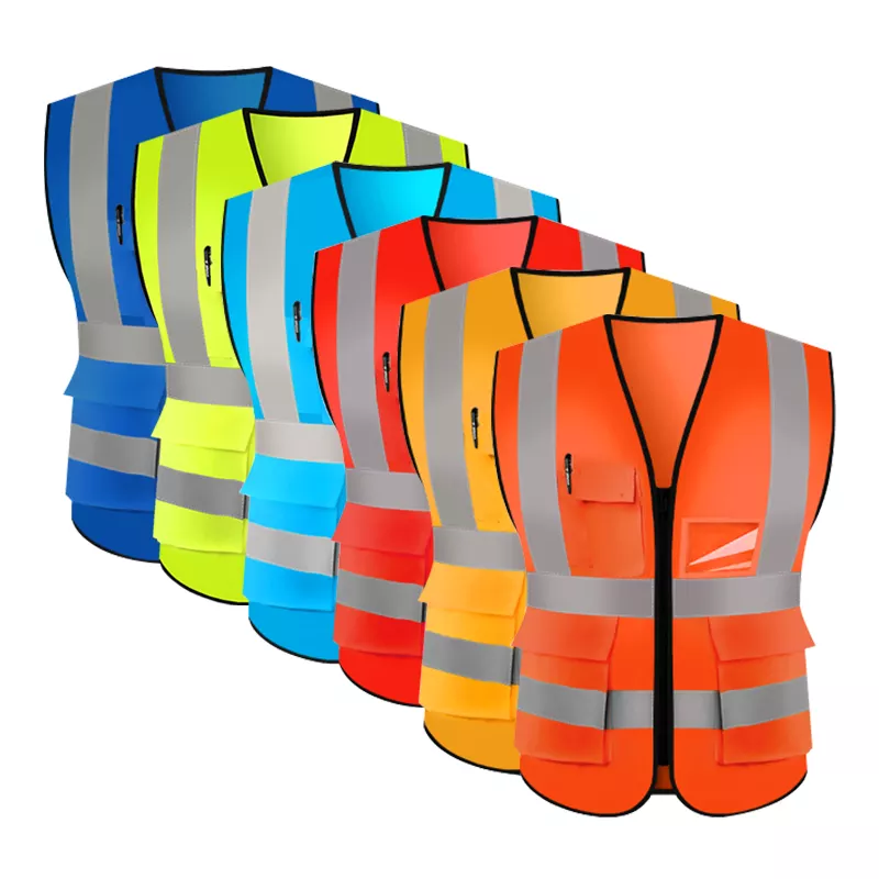 Hot selling Security vest reflective for bicycle Reflective Construction Engineer Vest