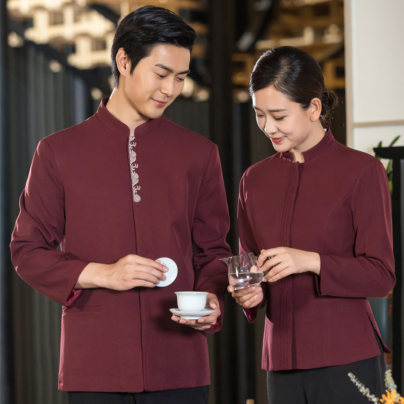 Custom High Quality Hotel Restaurant housekeeping uniforms Waiter Uniform