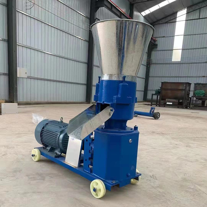 Feed pellet machine household small fully automatic breeding pellet machine straw crushing granulator