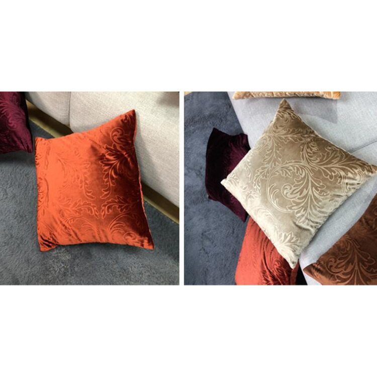 100% Cotton Core Polyester Velvet Pillow Cover