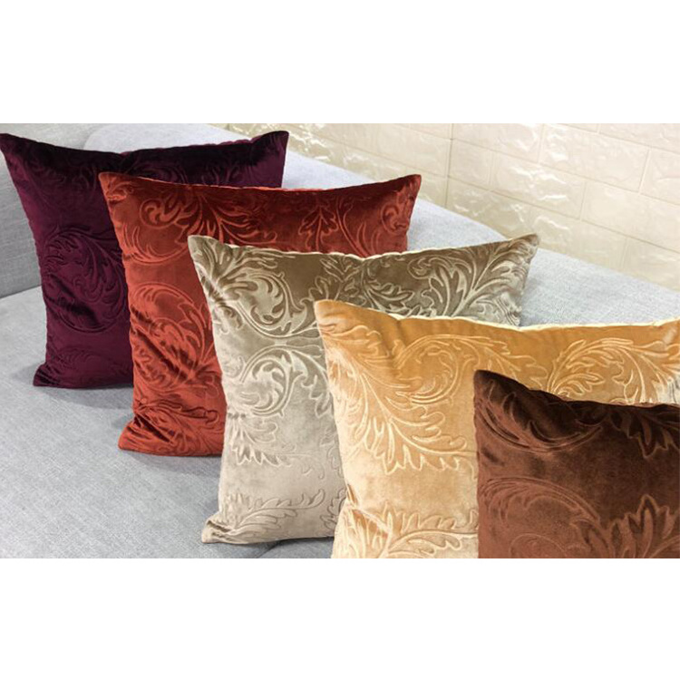 100% Cotton Core Polyester Velvet Pillow Cover