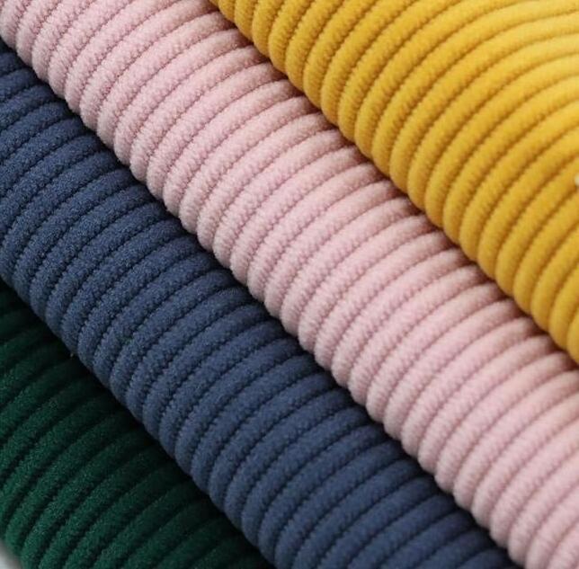 100% Polyester A Series Of warp knitting  Corduroy  Velvet fabric For Garment