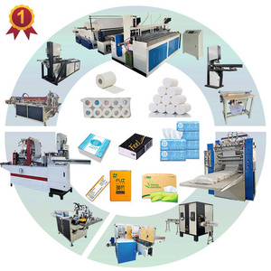 Automatic tissue paper making machine/napkin making machine/toilet paper roll making machine complete set production line