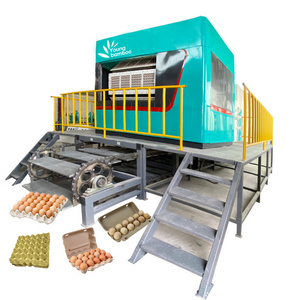 Fully automatic egg tray machine egg dish carton production line equipment egg tray making machine