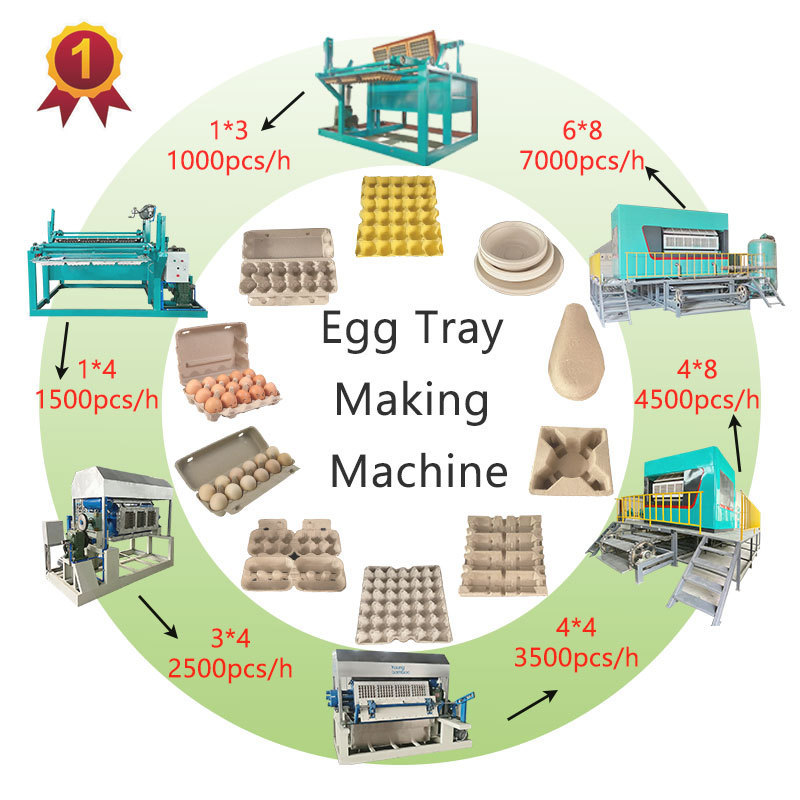 New starting business customized egg tray making machine automatic egg tray forming machine