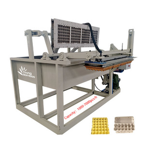 Factory price small scale manual semi automatic paper pulp mini egg tray making forming molding machine