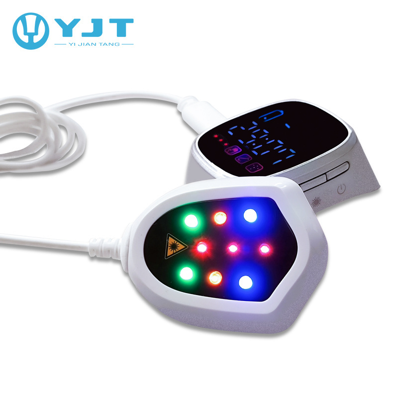 2023 YJT new laser watch with 4 colors 650nm semiconductor laser treatment instrument reduce high blood viscosity