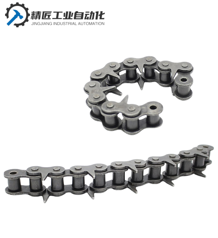 4:08B chain with teeth 10A12A single and double row sharp tooth conveyor chain plastic machine chain