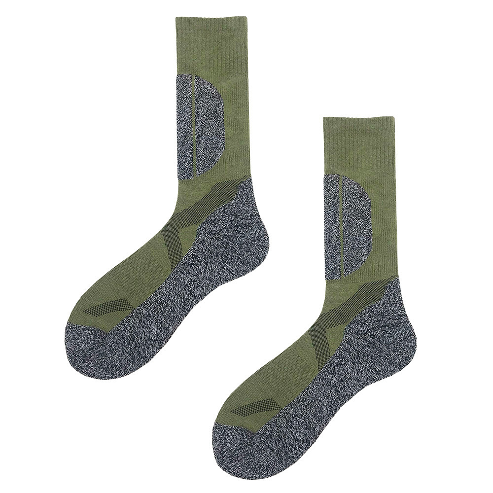 Performance Moisture Wicking Outdoor Camping Coolmax Terry Cushion Thermal Merino Wool Hiking Socks