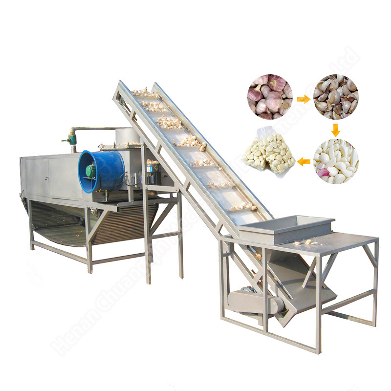 automatic dry pneumatic garlic peeling machine trade onion and garlic peeler machine