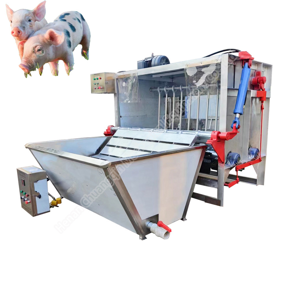 Pig scalding and de-hairing machine pig slaughterhouse 25 pigs slaughter line