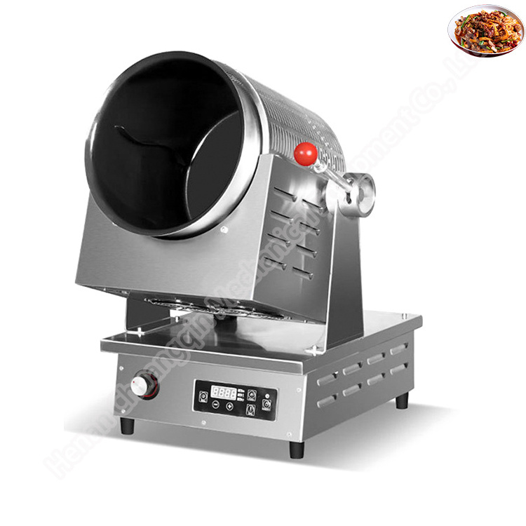 Cooking and mixing pot 500 liters stir fry machine wok robot gas guangdong automatic stir-fry pan