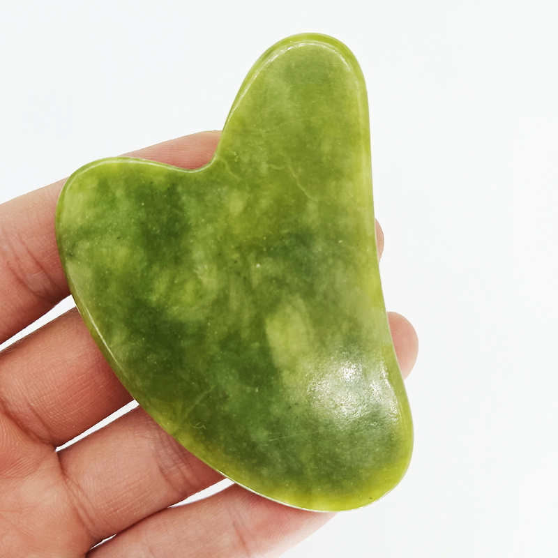 White jade gua sha heart shaped gua sha tool jade stone scraping other product massage