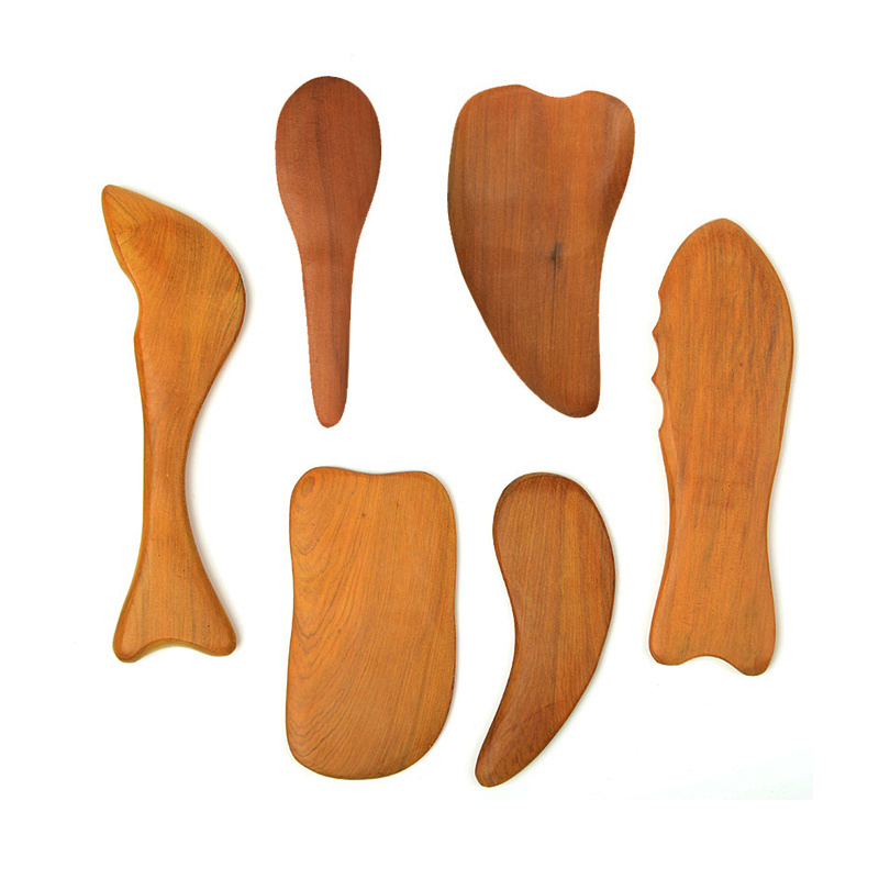 Custom Wooden Lymphatic Drainage Tool Guasha Scraping Tools Wood Therapy Massager Tool