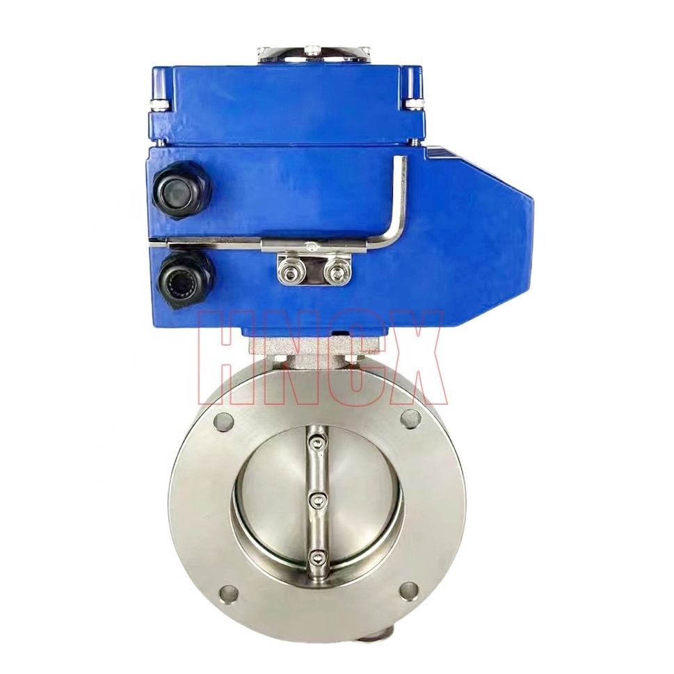 Electric vacuum butterfly valve GID negative pressure stainless steel dry dust explosion-proof regulating shut-off valve CL150