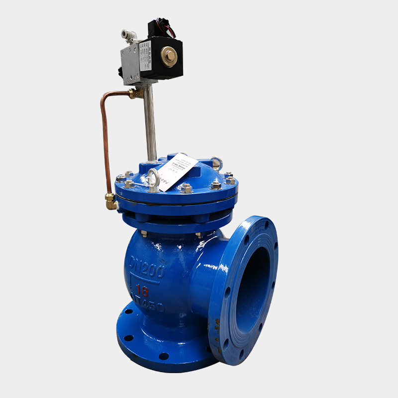 for water treatment plant drainage pipelines liquid-controlled angle drain valve air-controlled diaphragm drain valves