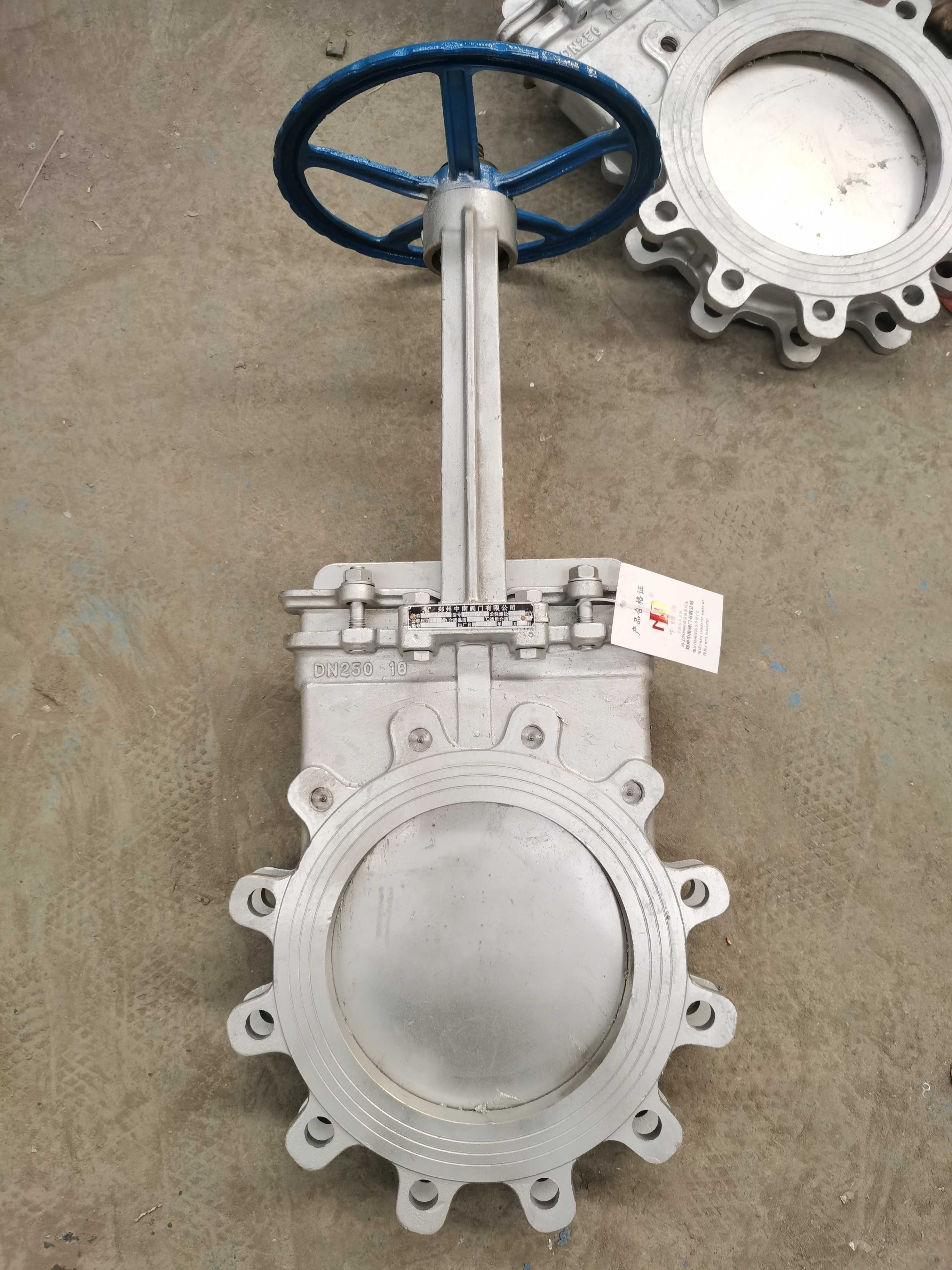 SS Stainless Steel Industrial Manual Gate Valve Extension Stem Hard Seal Poppet Knife Gate Valve