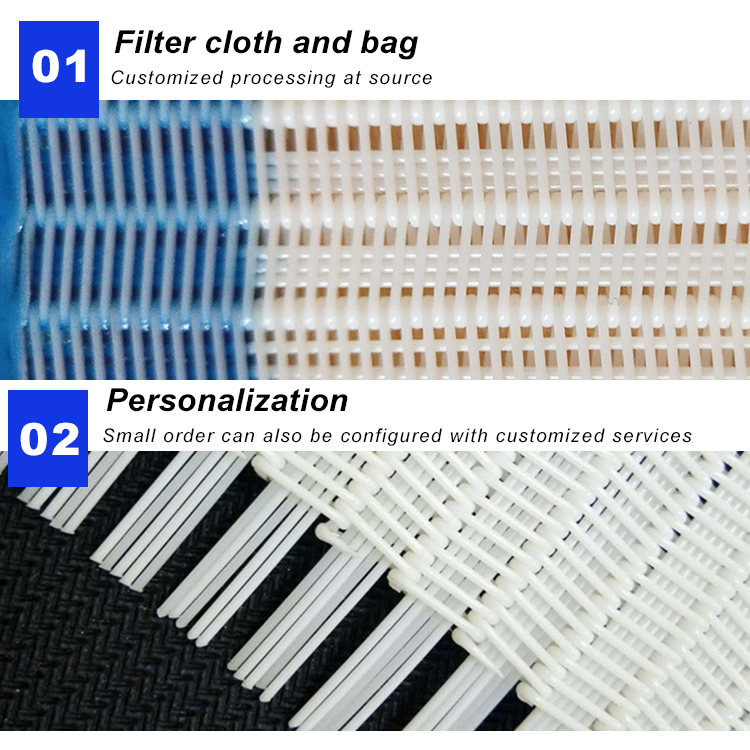 Heading 100 micron polypropylene woven fabric filter cloth for liquid filtration