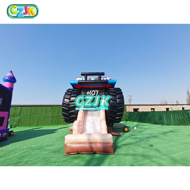 giant inflatable jump jumping bouncy castle monster truck bounce house bouncer slide