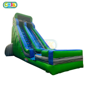 High Quality Support customization Inflatable 18ft 20ft 22ft Green Water Slide For Adults/Kids