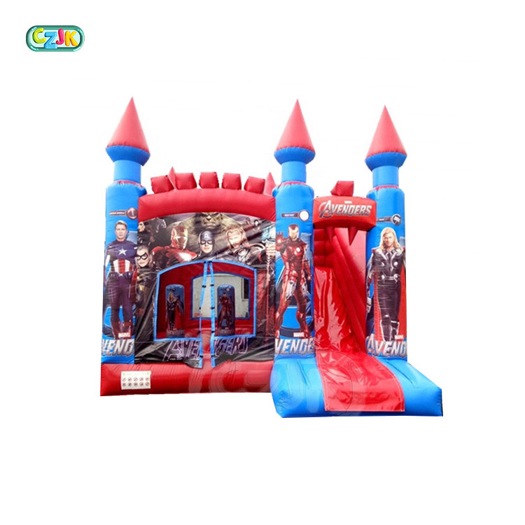 superhero super hero jumper inflatable bouncer jumping bouncy castle bounce house water slide