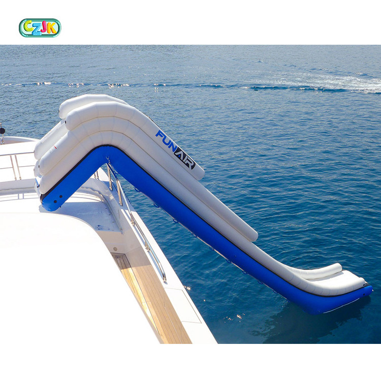 Cheap Waterslide Commercial Giant Inflatable Floating Water Slide For Yacht Boat With Pool Pontoon