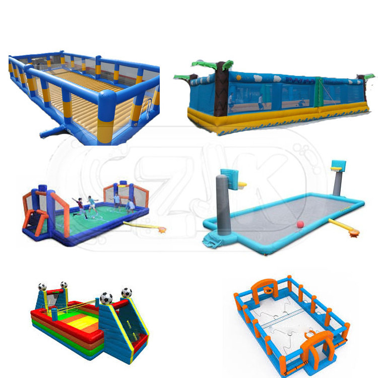 equipment rental inflatable aqua beach volleyball field court