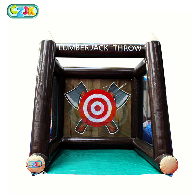 Interactive Game Inflatable Axe Throwing Game Inflatable Carnival Throwing Game