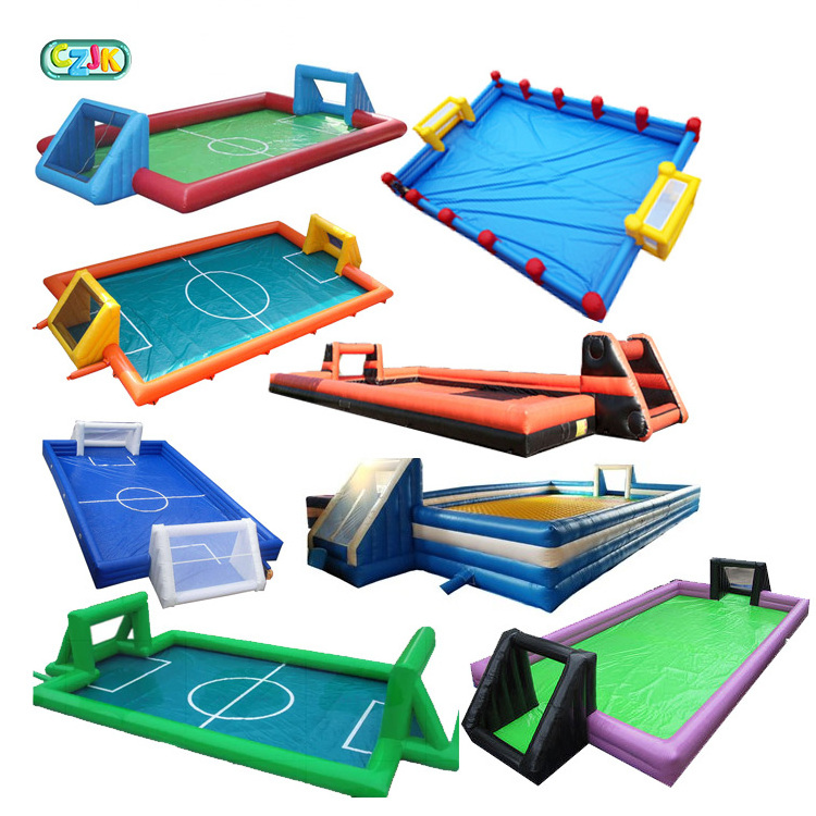 outdoor large high quality giant bouncy castle inflatable water soap football soccer playground field