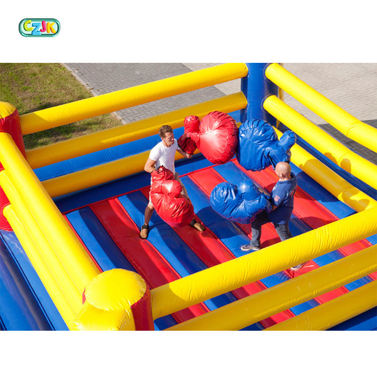 Cheap In China Custom Kids Bouncy Bouncer Bounce House Inflatable A Folding Boxing Ring Wrestling Design Battle Game For Sale