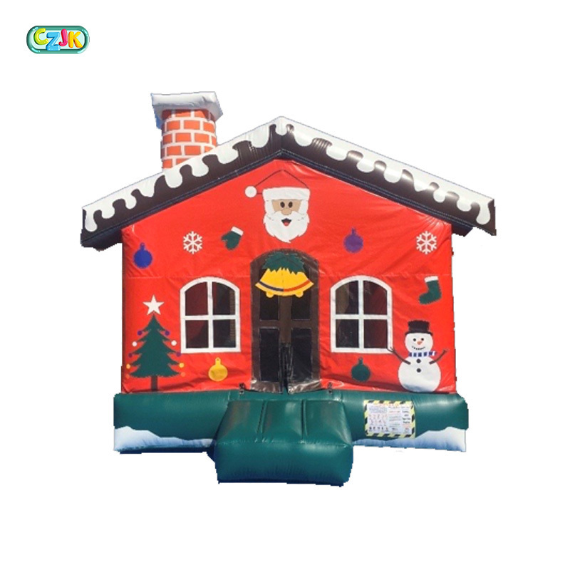 moonwalk commercial inflatable bouncy Christmas jumper bouncer jumping castle bounce house with slide for sale