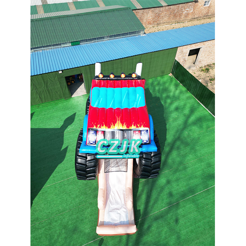 giant inflatable jump jumping bouncy castle monster truck bounce house bouncer slide