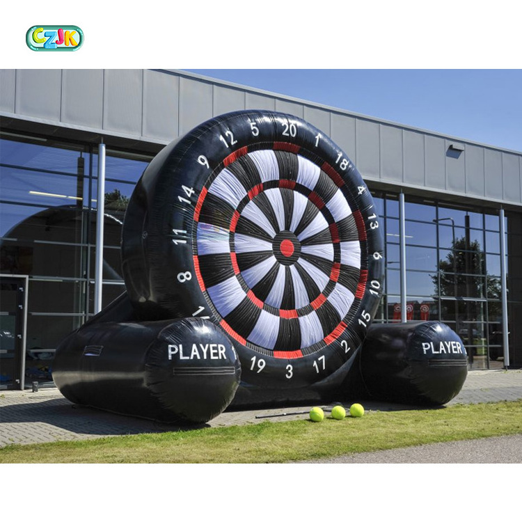 New Large Giant Interactive Inflatable Human Sports Football Dartboard Soccer Darts Board Games For Sale