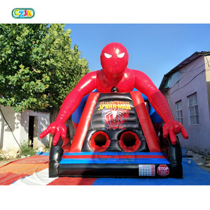 spider man spiderman  china cheap inflatable obstacle course for sale