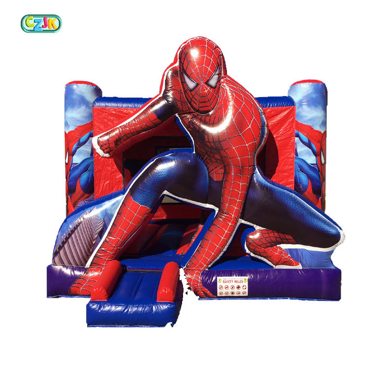 commercial inflatable spiderman spider man popular playhouse water bouncy bounce house jumpy jumping castle space bouncer kids