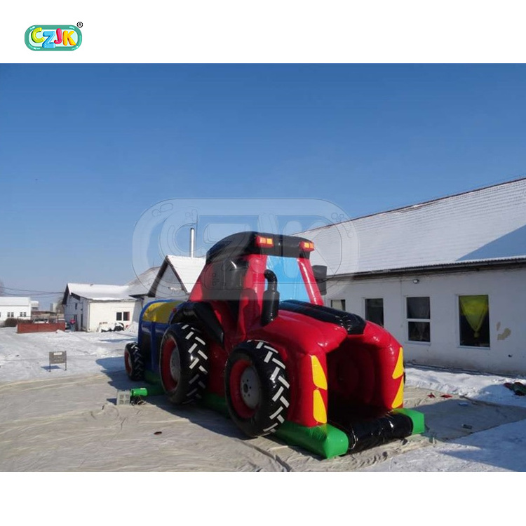 Monwalk inflatable bouncer jumping bouncy castle jumper tractor bounce house