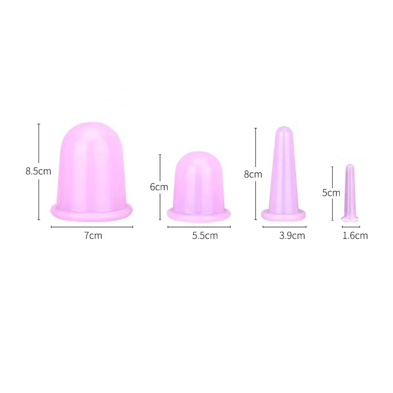 Chinese Vacuum Silicone Facial cupping Set Silicon Facial Cupping Hijama Cups Face Cupping Therapy Massager Sets