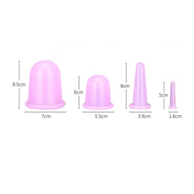 Chinese Vacuum Silicone Facial cupping Set Silicon Facial Cupping Hijama Cups Face Cupping Therapy Massager Sets