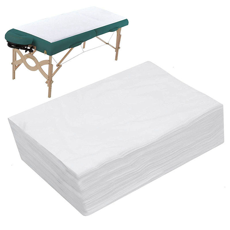 Disposable Medical Supplies White Non-woven Fabric disposable massage bed sheets