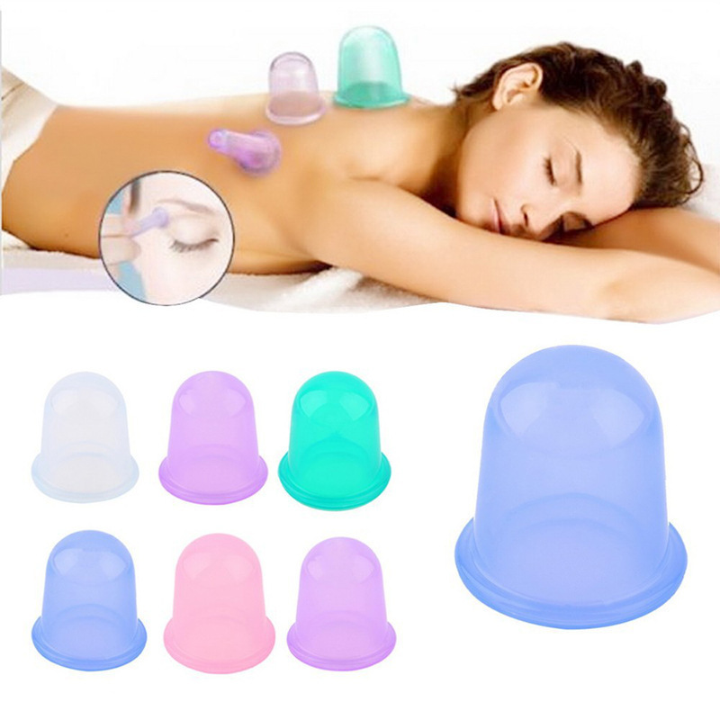 Chinese Vacuum Silicone Facial cupping Set Silicon Facial Cupping Hijama Cups Face Cupping Therapy Massager Sets