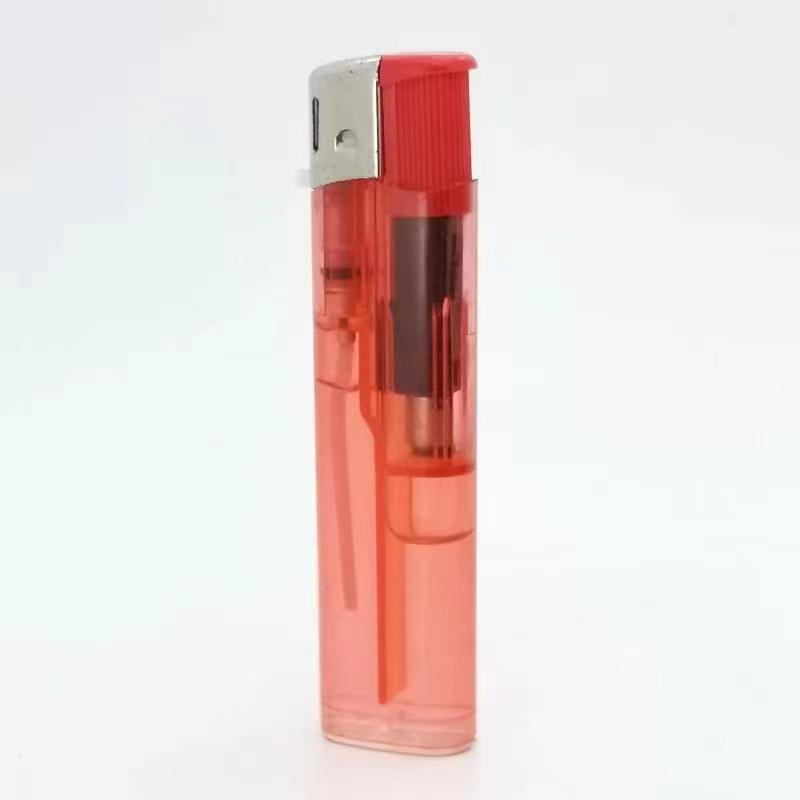 Hot Selling High Quality Wholesale Good Price Colorful Plastic Electronic CR slim transparent lighter